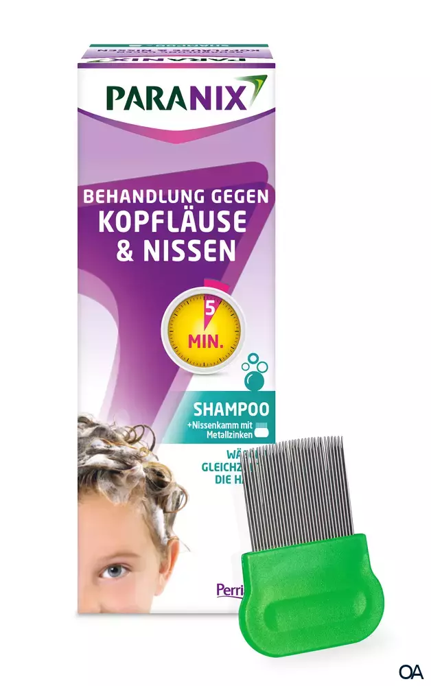 Paranix Shampoo mit Nissenkamm mit Metallzinken Paranix Shampoo mit Nissenkamm mit Metallzinken