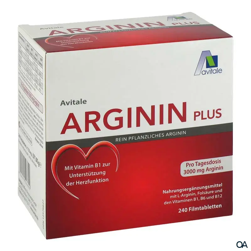 Avitale Arginin plus mit Vitamin B1, B6, B12 und Folsäure Filmtabletten