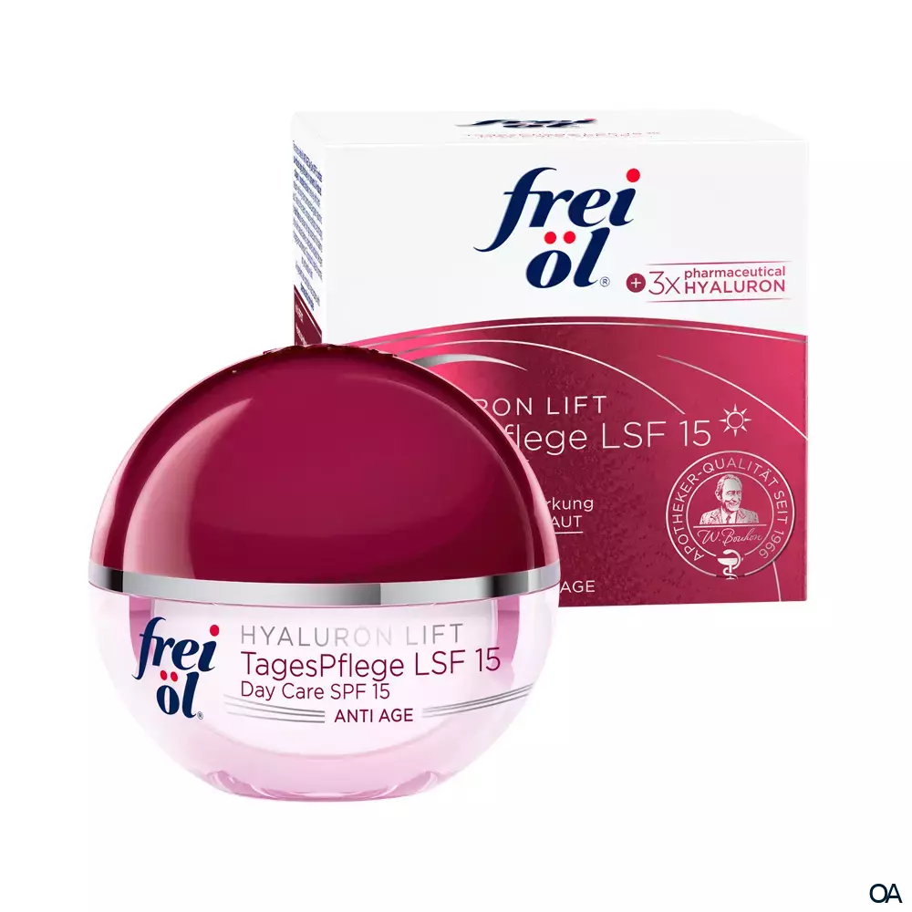 frei öl® ANTI AGE HYALURON LIFT TagesPflege LSF 15 frei öl® ANTI AGE HYALURON LIFT TagesPflege LSF 15