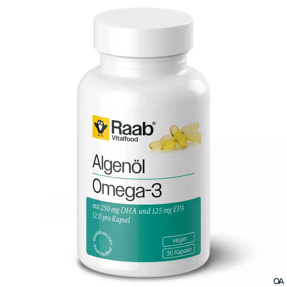 Raab® Vitalfood Algenöl Omega-3 Kapseln Raab® Vitalfood Algenöl Omega-3 Kapseln