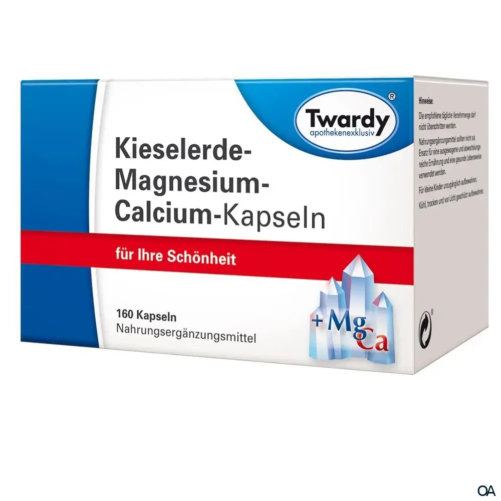 Twardy Kieselerde‐ Magnesium‐Calcium‐Kapseln Twardy Kieselerde‐ Magnesium‐Calcium‐Kapseln