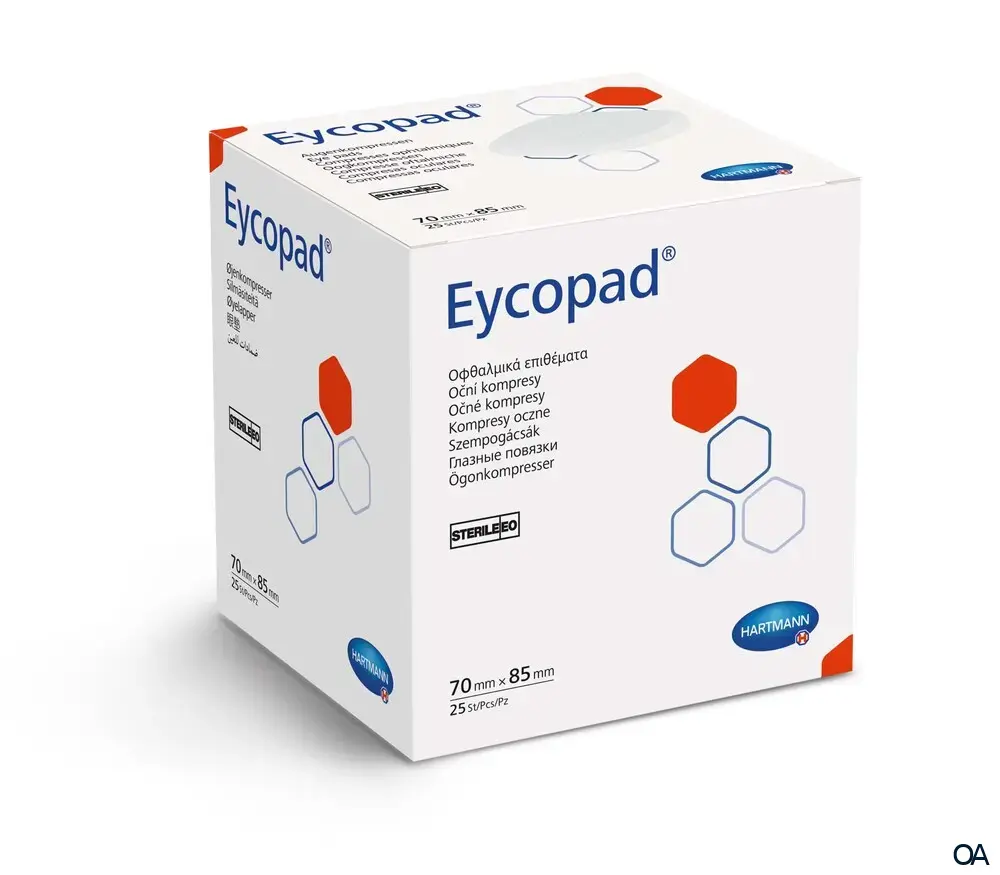 Eycopad® Augenkompresse steril, 70 x 85 mm Eycopad® Augenkompresse steril, 70 x 85 mm
