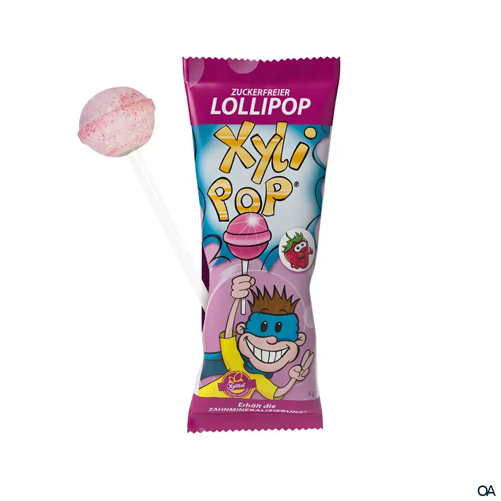 XyliPOP® – Zuckerfreier Kinder-Lolli Erdbeere