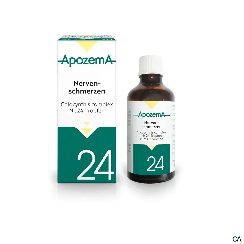 Apozema® Nervenschmerzen Colocynthis complex Nr. 24 Tropfen zum Einnehmen Apozema® Nervenschmerzen Colocynthis complex Nr. 24 Tropfen zum Einnehmen