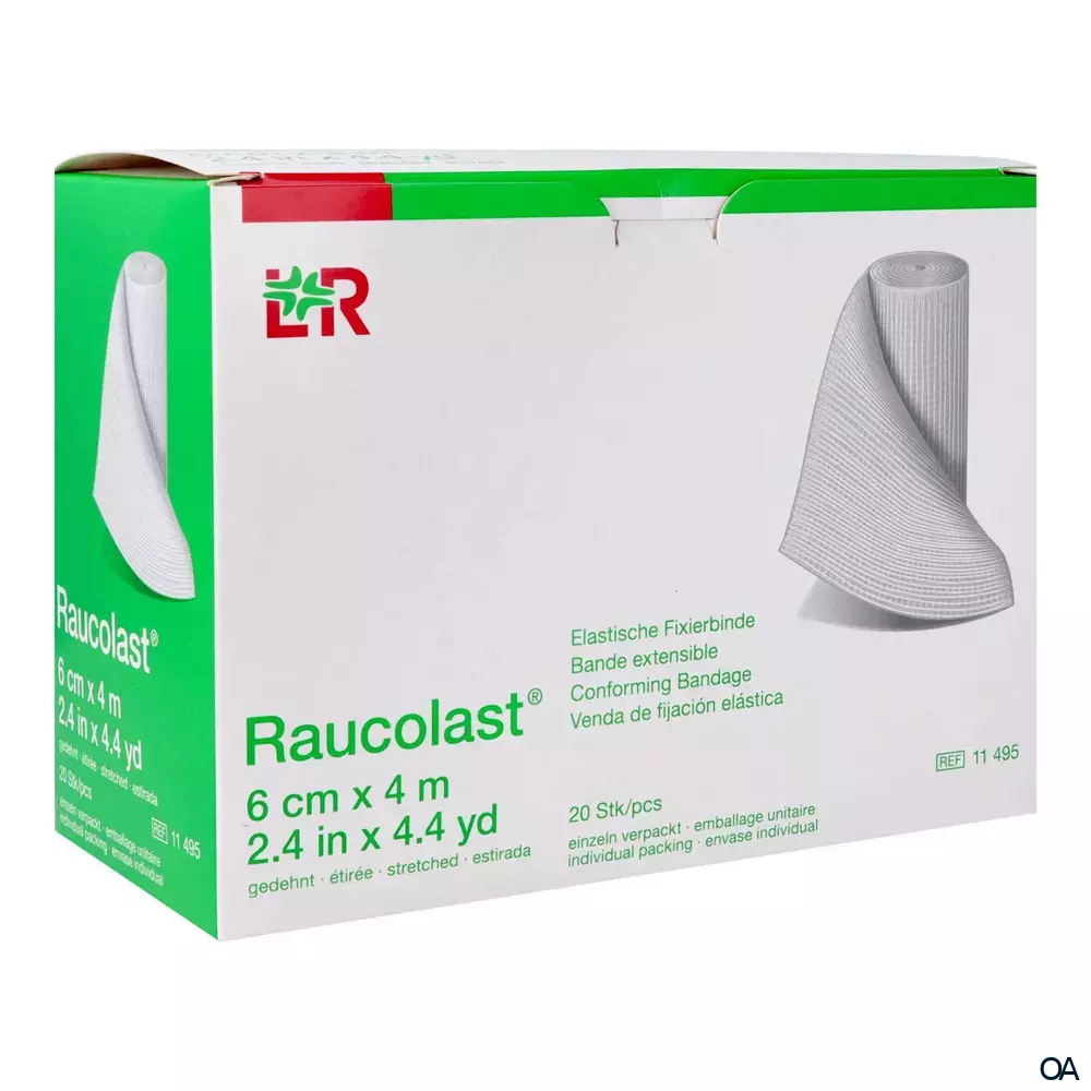 Raucolast® Elastische Fixierbinde 6 cm x 4 m