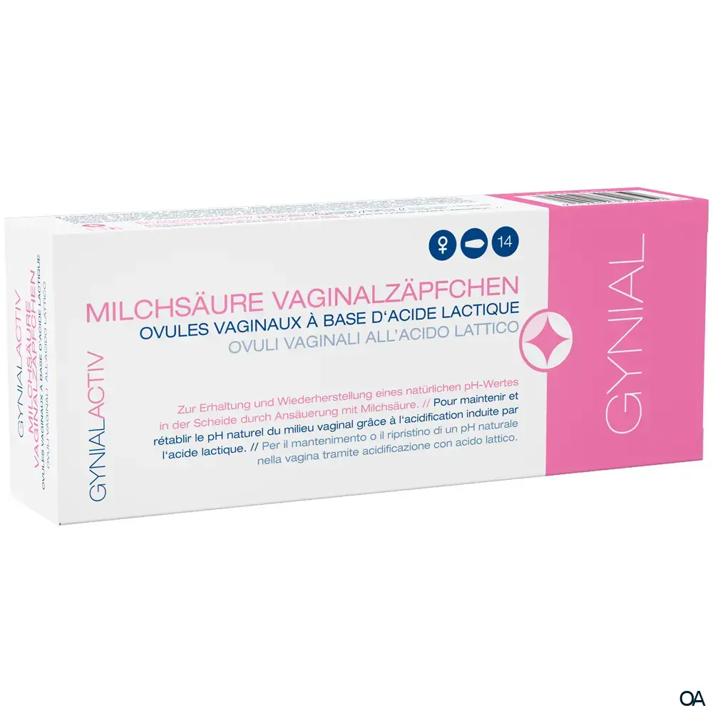 GynialActiv Milchsäure Vaginalzäpfchen
