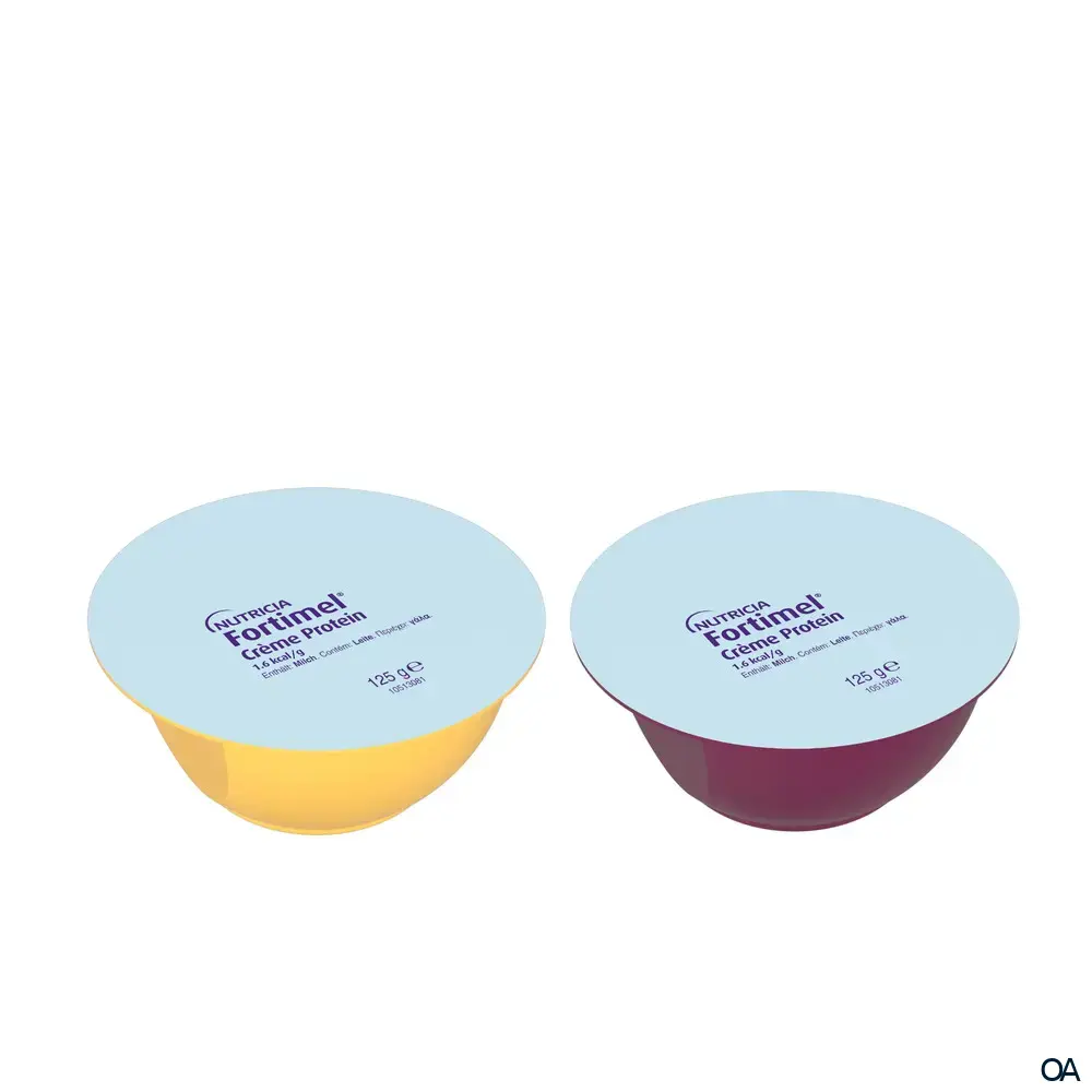 Nutricia Fortimel Creme Protein Mischkarton fruchtig sortiert - 125 g