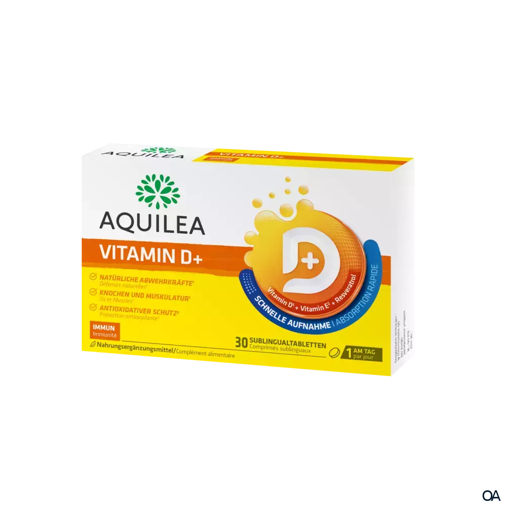 Aquilea Vitamin D+ Sublingualtabletten Aquilea Vitamin D+ Sublingualtabletten