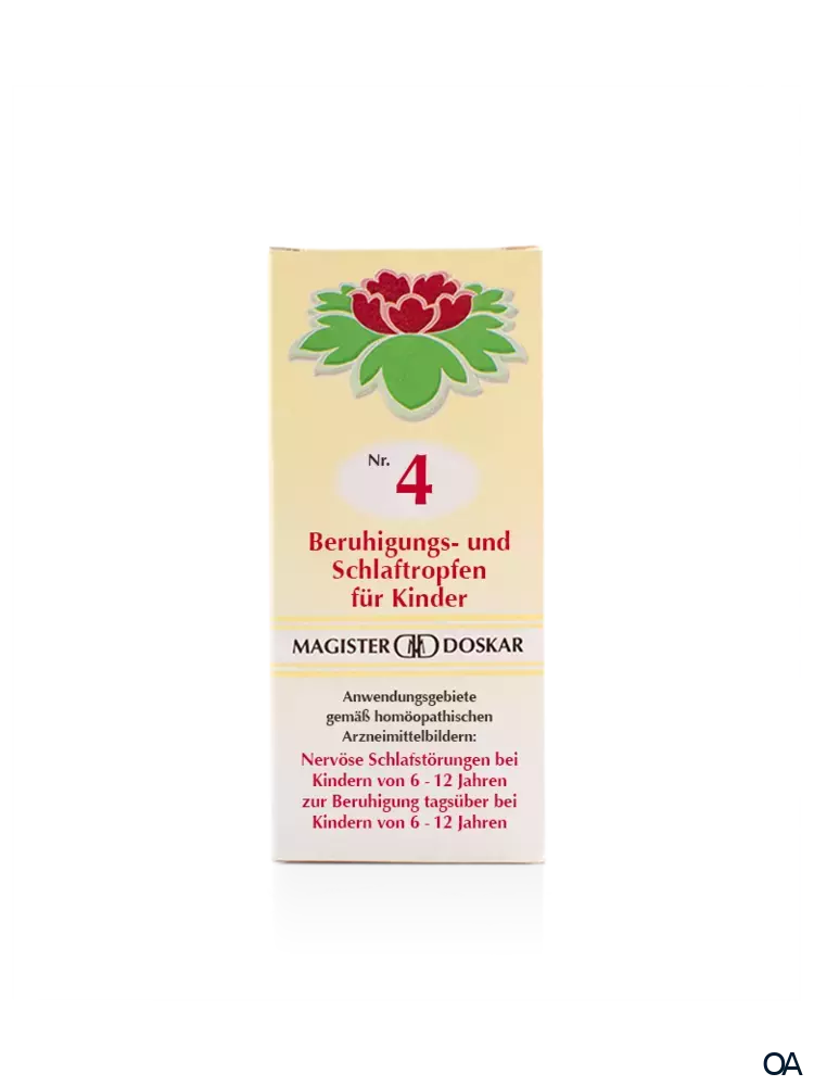 Doskar Tropfen Nr. 4 - Beruhigungs- und Schlaftropfen für Kinder Doskar Tropfen Nr. 4 - Beruhigungs- und Schlaftropfen für Kinder