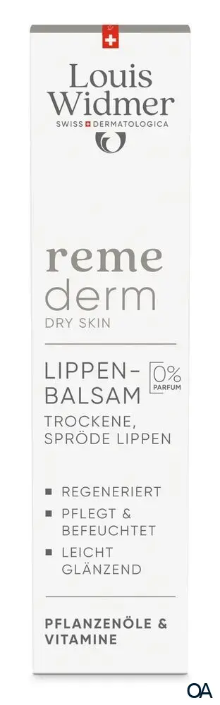 Louis Widmer Remederm Dry Skin Lippenbalsam - ohne Parfum