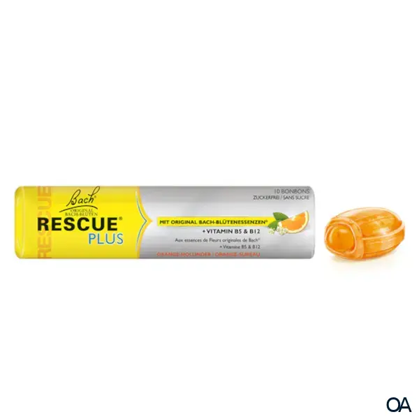 RESCUE® Plus Bonbons Orange-Holunder RESCUE® Plus Bonbons Orange-Holunder