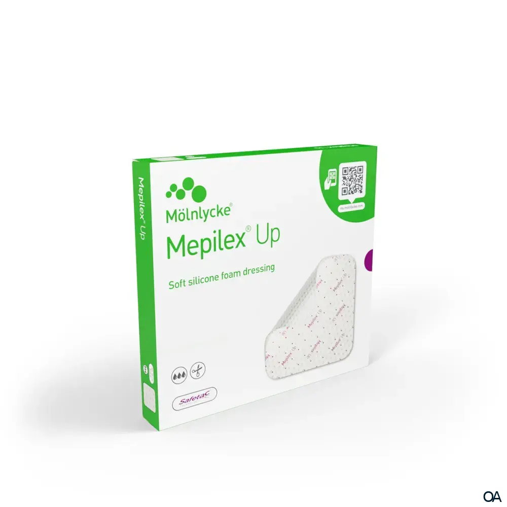 Mepilex® Up Absorbierender Schaumverband steril, 10 x 20 cm