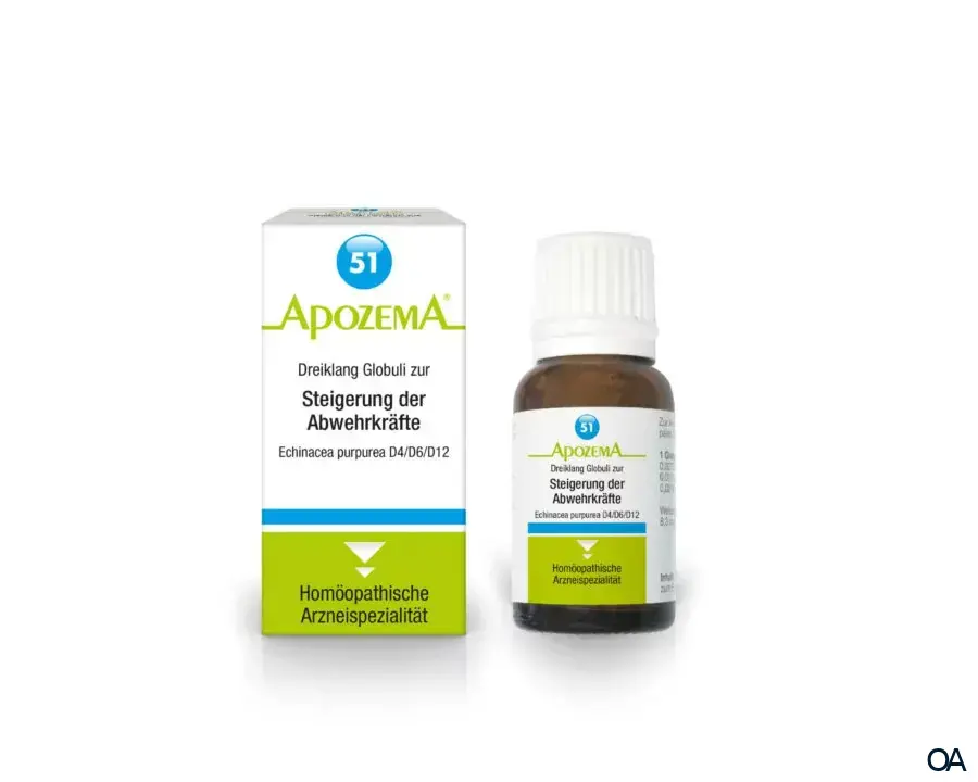 Apozema® Nr. 51: Dreiklang Globuli zur Steigerung der Abwehrkräfte Echinacea purpurea D4/D6/D12