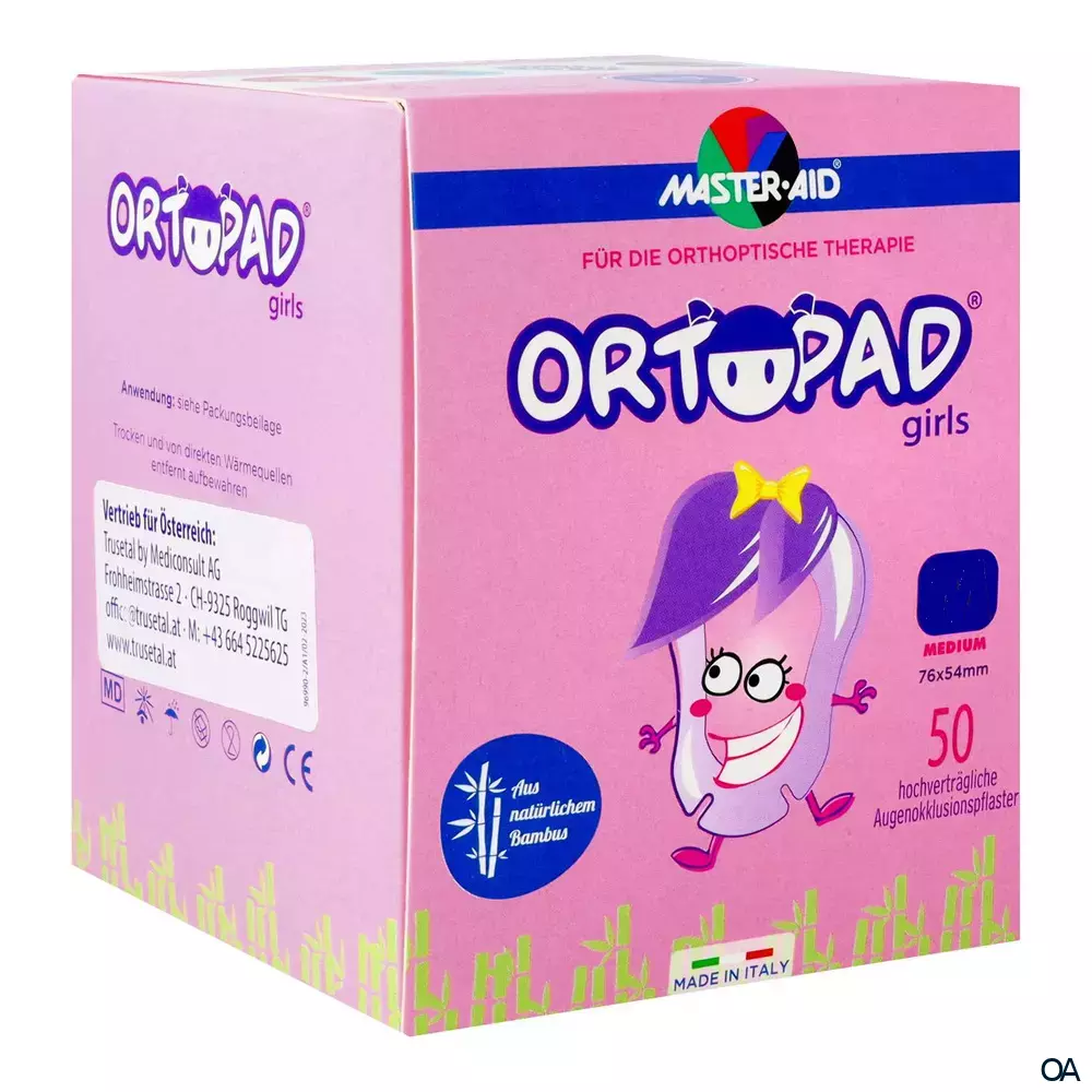 ORTOPAD® girls Augenokklusionspflaster Medium 76 x 54 mm ORTOPAD® girls Augenokklusionspflaster Medium 76 x 54 mm