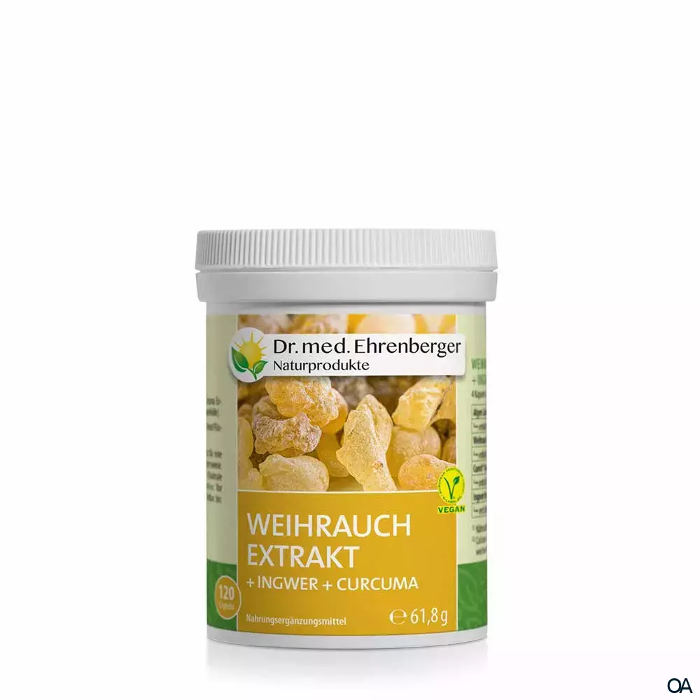 Dr. Ehrenberger Weihrauch Extrakt Kapseln (+Ingwer +Curcuma) Dr. Ehrenberger Weihrauch Extrakt Kapseln (+Ingwer +Curcuma)