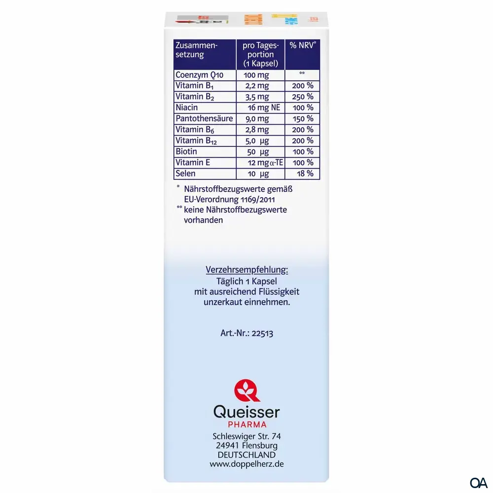 Doppelherz system Q10 Ubiquinol 100 + B-Vitamine Kapseln