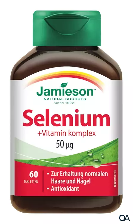Jamieson Selenium + Vitaminkomplex 50 mg Tabletten Jamieson Selenium + Vitaminkomplex 50 mg Tabletten