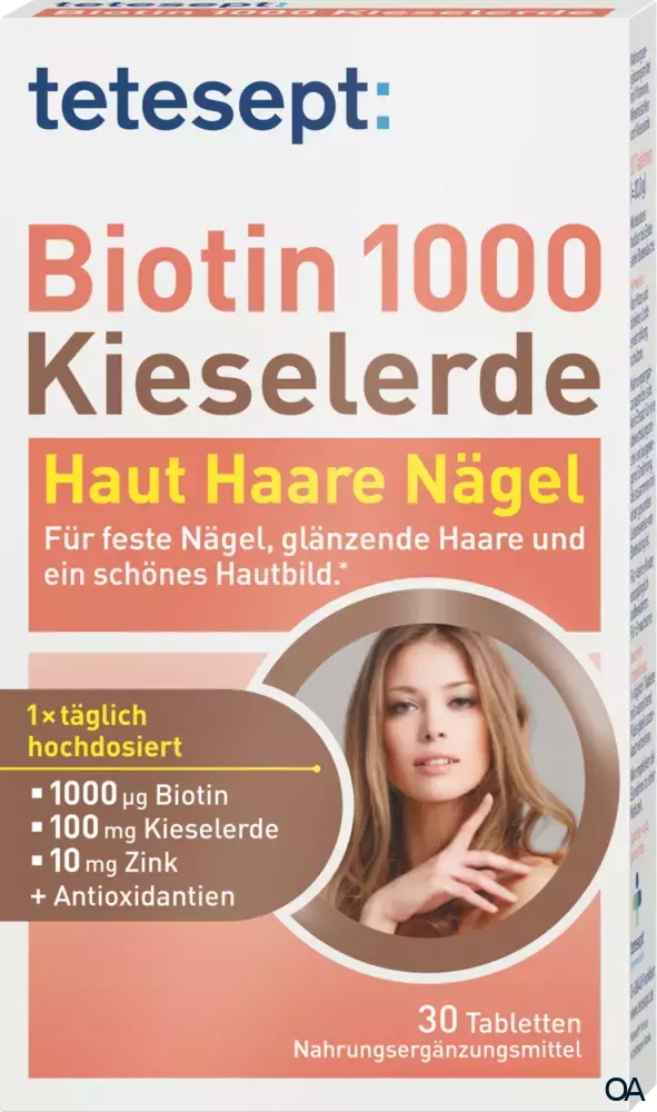tetesept Biotin 1000 + Kieselerde Tabletten tetesept Biotin 1000 + Kieselerde Tabletten