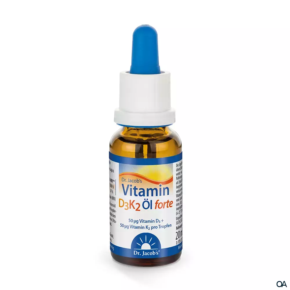 Dr. Jacob’s Vitamin D3K2 Öl forte