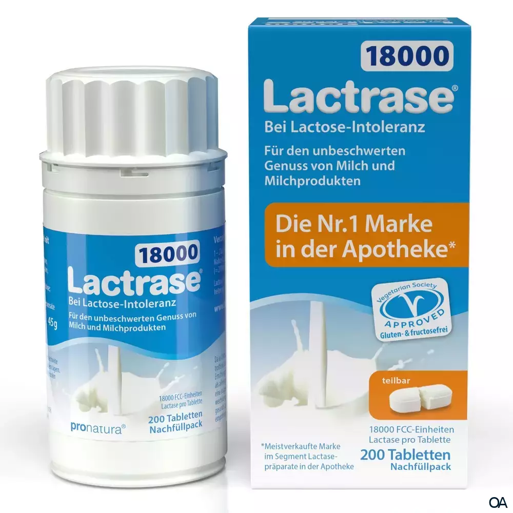 Lactrase® 18000 FCC Tabletten Nachfüllpack Lactrase® 18000 FCC Tabletten Nachfüllpack