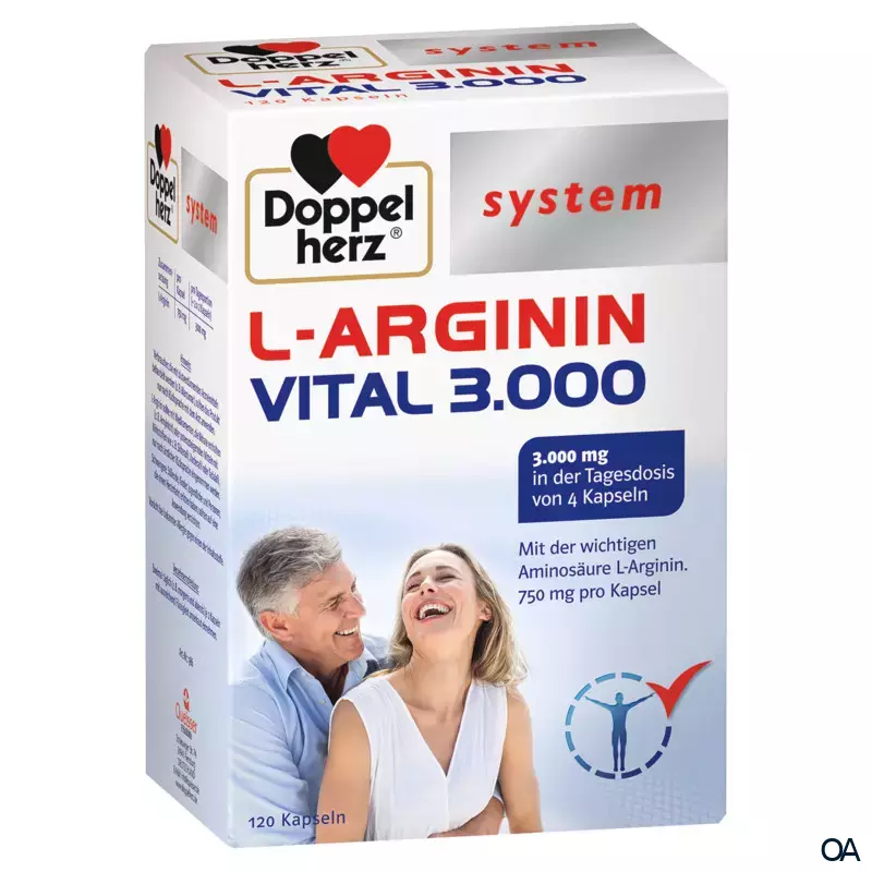 Doppelherz system L-ARGININ VITAL 3.000 Kapseln Doppelherz system L-ARGININ VITAL 3.000 Kapseln