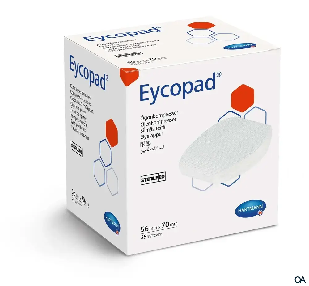 Eycopad® Augenkompresse steril, 56 x 70 mm Eycopad® Augenkompresse steril, 56 x 70 mm
