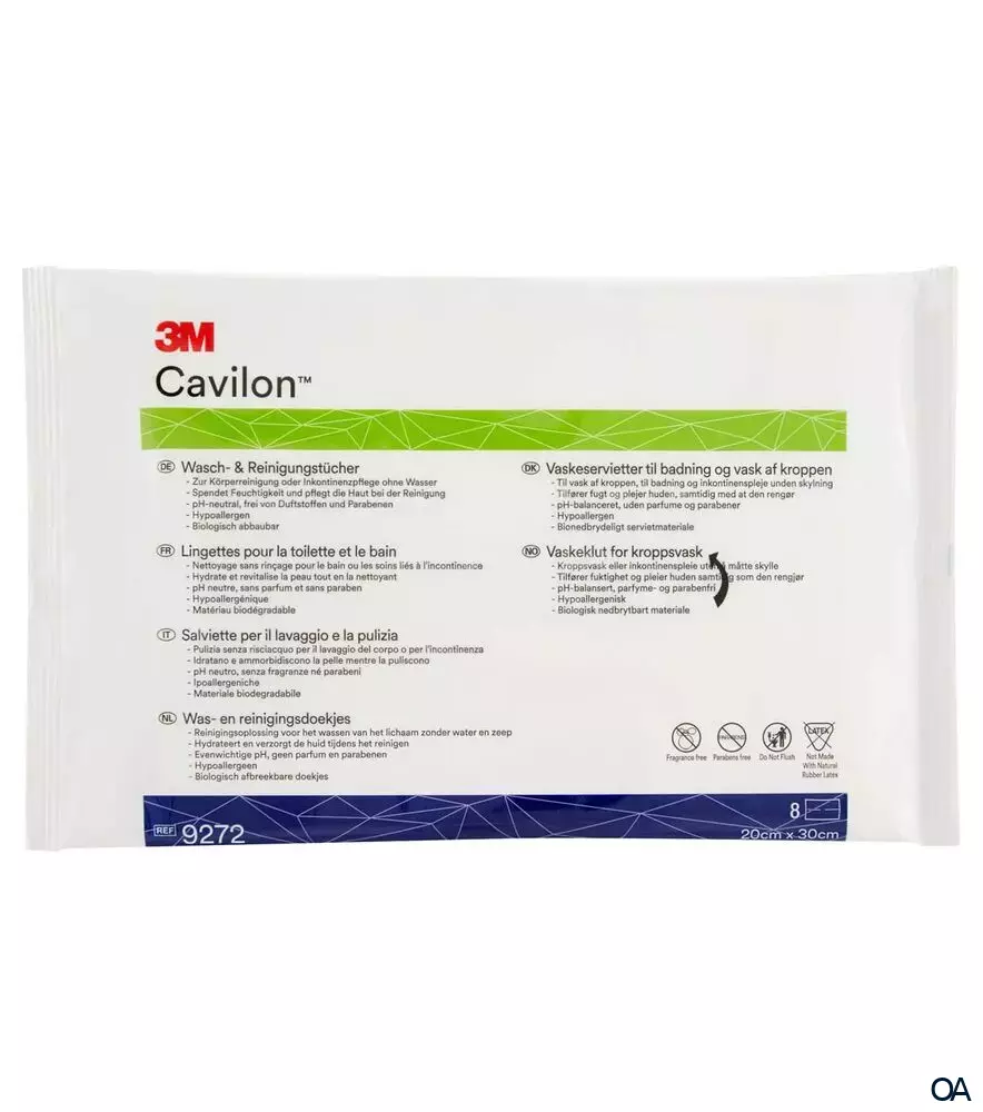 3M™ Cavilon™ Wasch- und Reinigungstücher 20 x 30 cm 3M™ Cavilon™ Wasch- und Reinigungstücher 20 x 30 cm