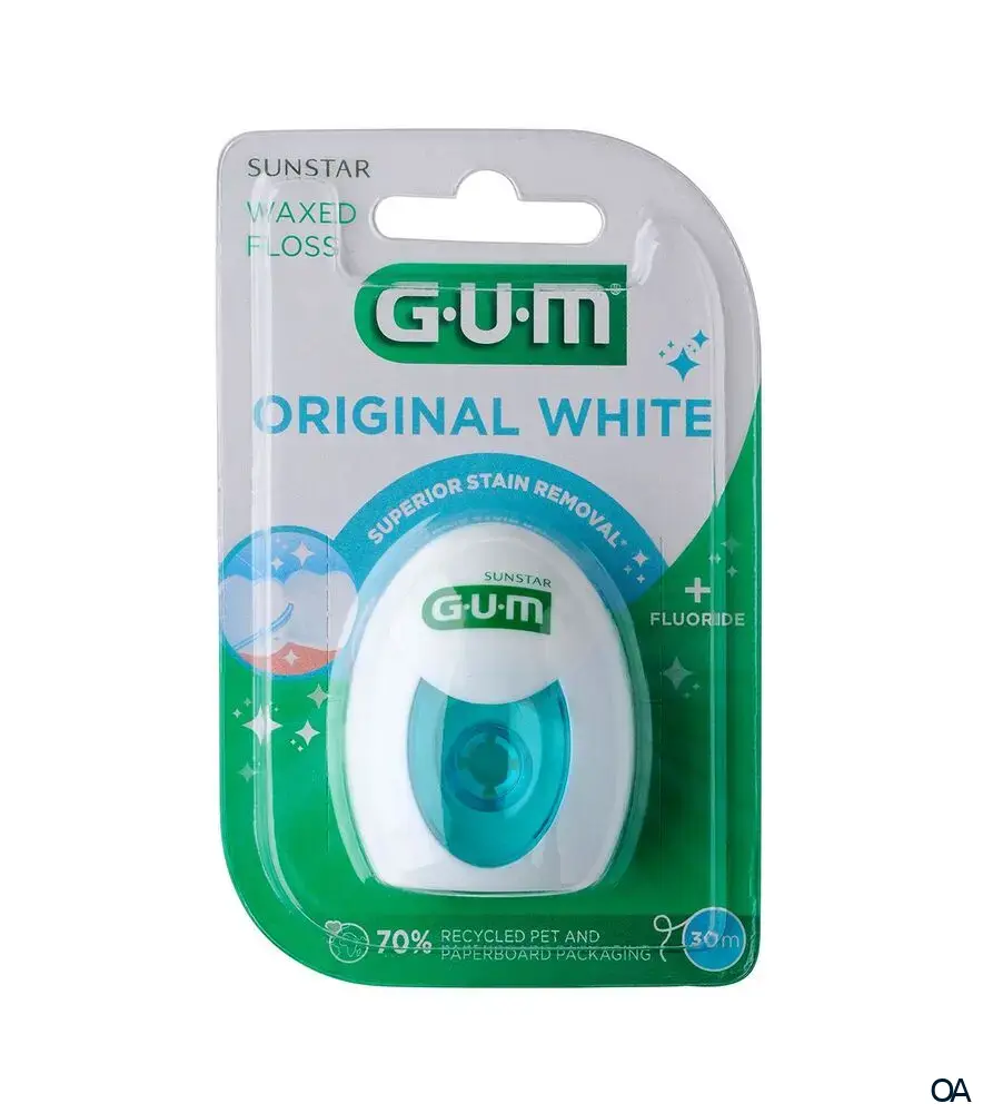 GUM® Original WHITE Zahnseide gewachst
