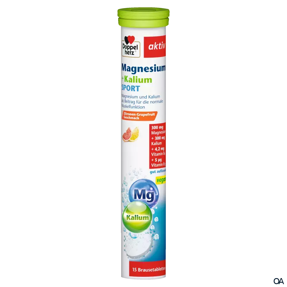 Doppelherz aktiv Magnesium + Kalium Sport Brausetabletten Doppelherz aktiv Magnesium + Kalium Sport Brausetabletten