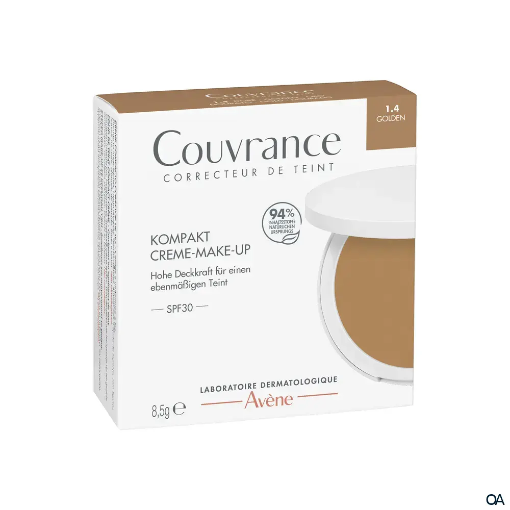 Avene Couvrance Kompakt Creme-Make-up 1.4 Gold - LSF 30 Avene Couvrance Kompakt Creme-Make-up 1.4 Gold - LSF 30