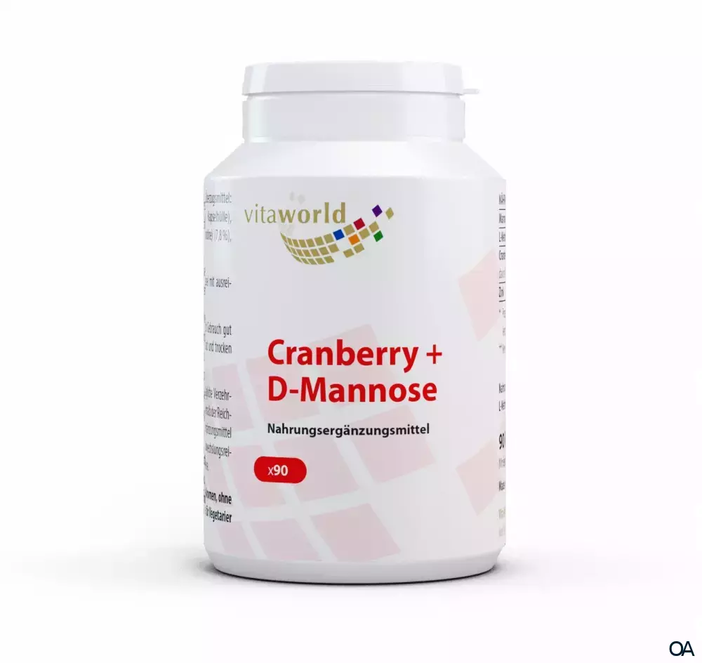 Vitaworld Cranberry + D-Mannose + L-Methionin Kapseln Vitaworld Cranberry + D-Mannose + L-Methionin Kapseln