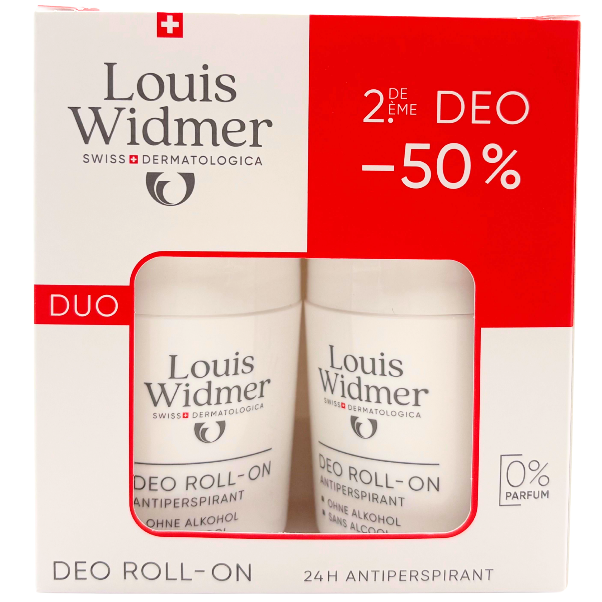 Louis Widmer Deo Roll-on Antiperspirant Doppelpack - ohne Parfum