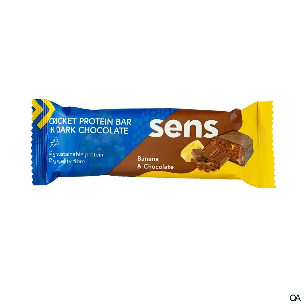 SENS Proteinriegel in dunkler Schokolade - Banane & Schokolade