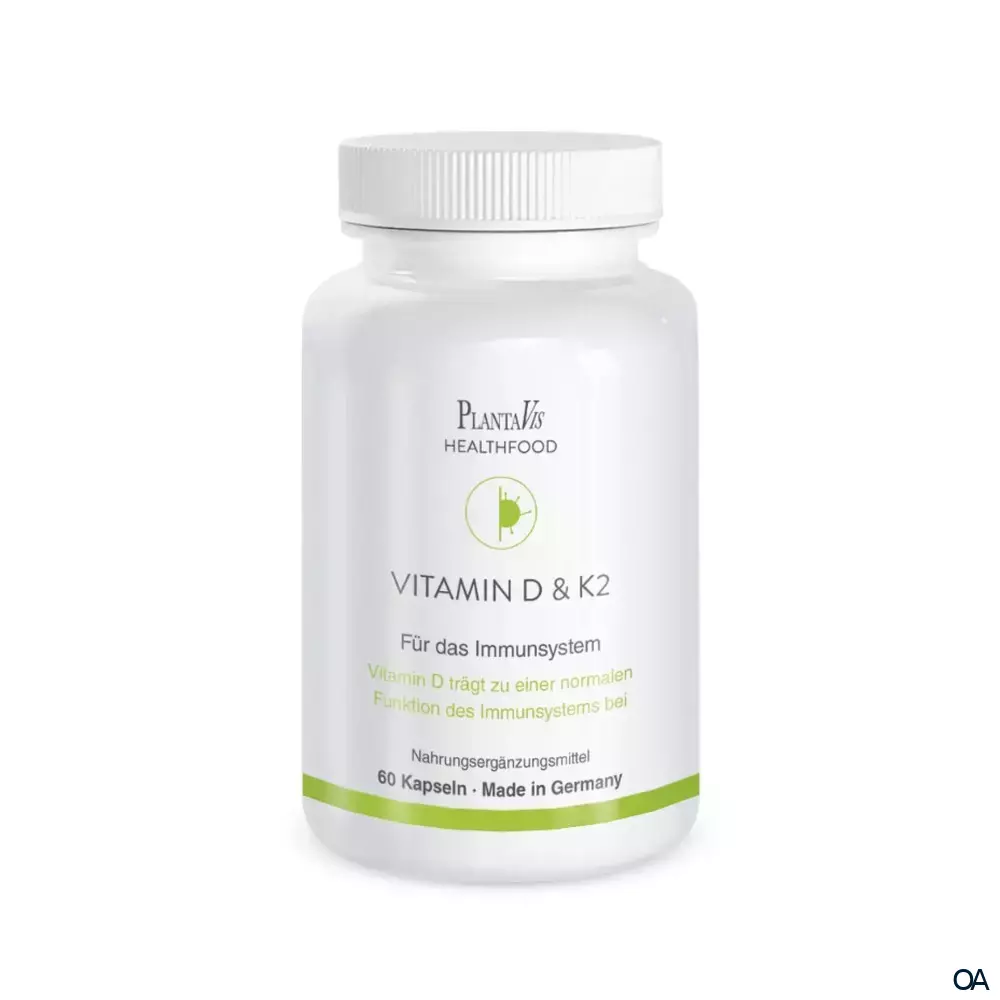 PlantaVis Vitamin D3 & K2 Kapseln