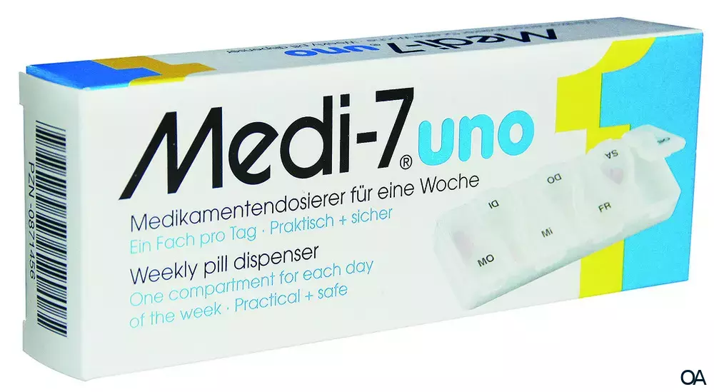 Medi-7 uno Medikamentendosierer für 7 Tage