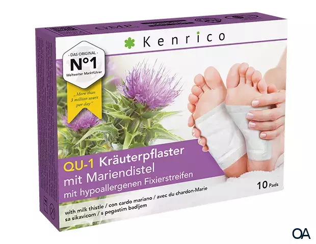 Kenrico QU-1 Kräuterpflaster mit Mariendistel Kenrico QU-1 Kräuterpflaster mit Mariendistel