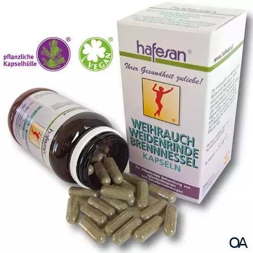 hafesan Weihrauch + Weidenrinde + Brennnessel Kapseln hafesan Weihrauch + Weidenrinde + Brennnessel Kapseln