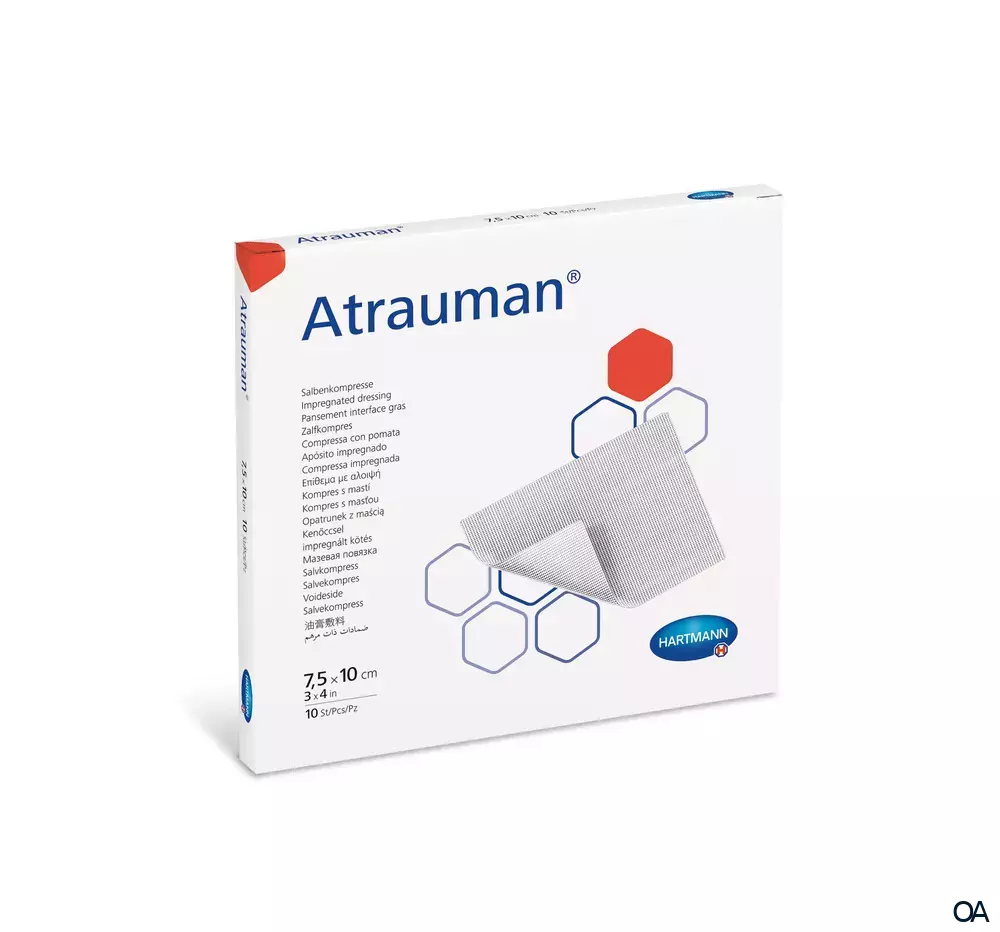Atrauman® Salbenkompressen steril, 7,5 x 10 cm
