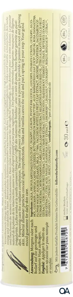Farfalla Vanilla Glow Glückscreme, Happy Booster