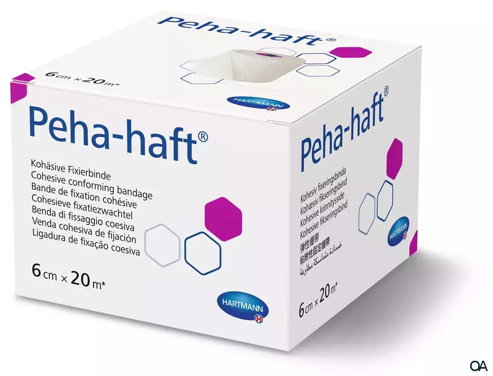 Peha-haft® latexfrei kohäsive Fixierbinde 6 cm x 20 m