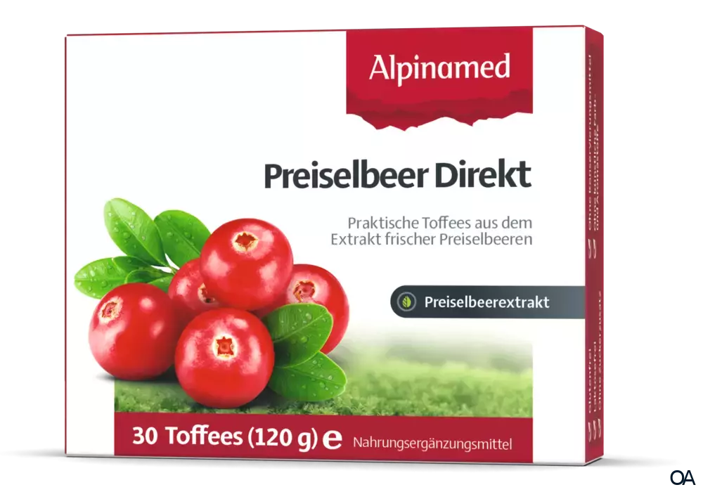 Alpinamed® Preiselbeer Direkt-Toffees Alpinamed® Preiselbeer Direkt-Toffees