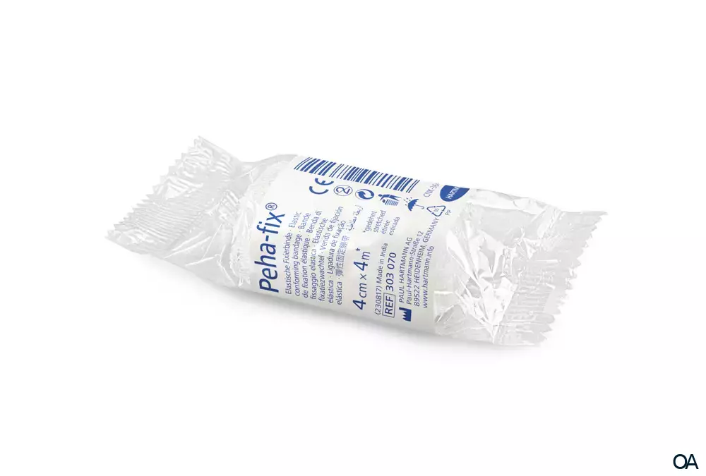 Peha-fix® Elastische Fixierbinde, einzeln verpackt, 4 cm x 4 m