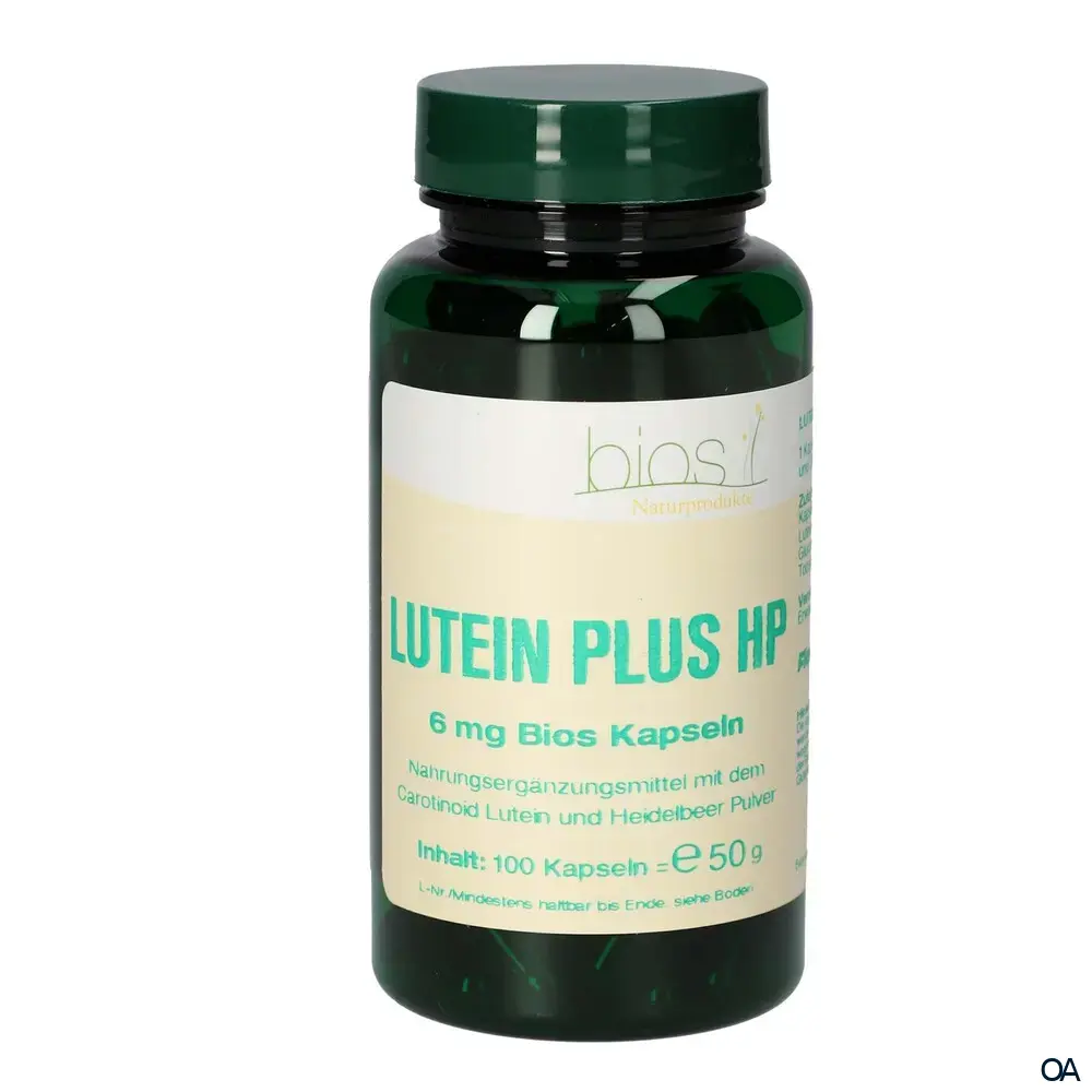 Bios Lutein 6 mg Plus Heidelbeer Pulver Kapseln Bios Lutein 6 mg Plus Heidelbeer Pulver Kapseln