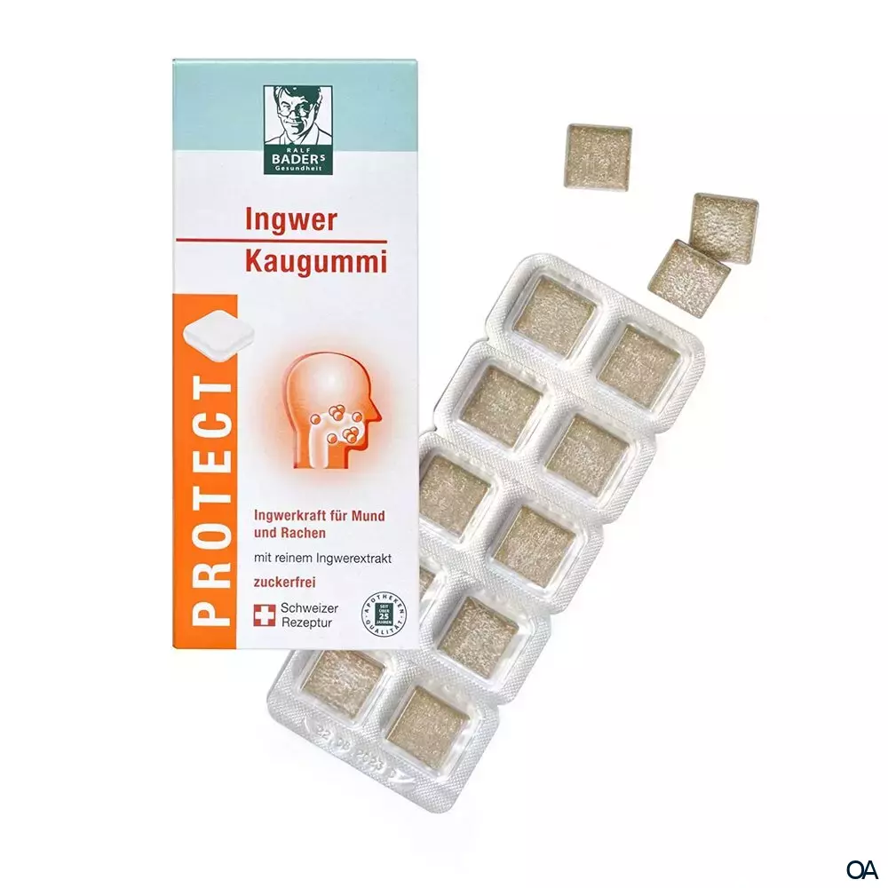 Baders PROTECT Ingwer-Kaugummi Baders PROTECT Ingwer-Kaugummi