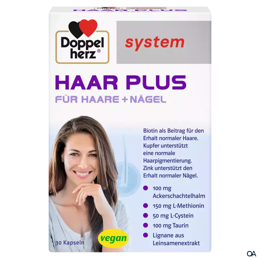 Doppelherz system HAAR PLUS Für Haare + Nägel Kapseln Doppelherz system HAAR PLUS Für Haare + Nägel Kapseln