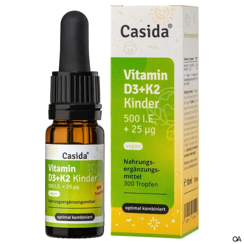 Casida Vitamin D3 + K2 Tropfen Kinder vegan