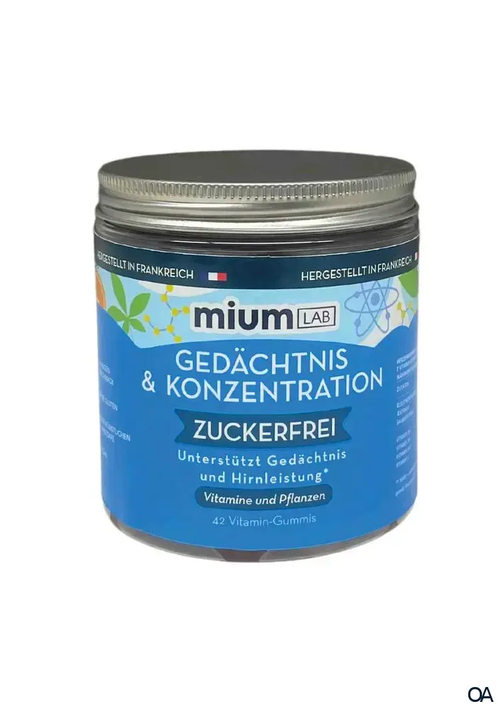 MIUM-LAB Gedächtnis & Konzentration Vitamin-Gummis MIUM-LAB Gedächtnis & Konzentration Vitamin-Gummis