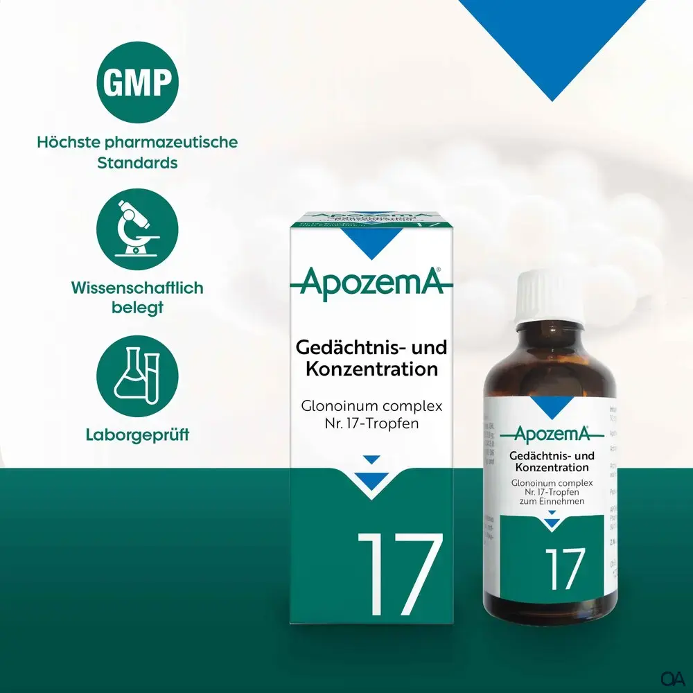 Apozema® Gedächtnis- und Konzentration Glonoinum complex Nr. 17 Tropfen zum Einnehmen