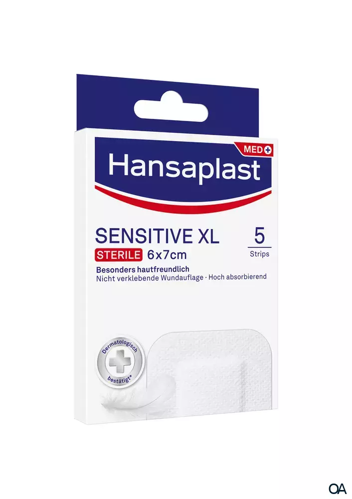 Hansaplast Sensitive XXL Wundauflage Sterile 8 x 10 cm