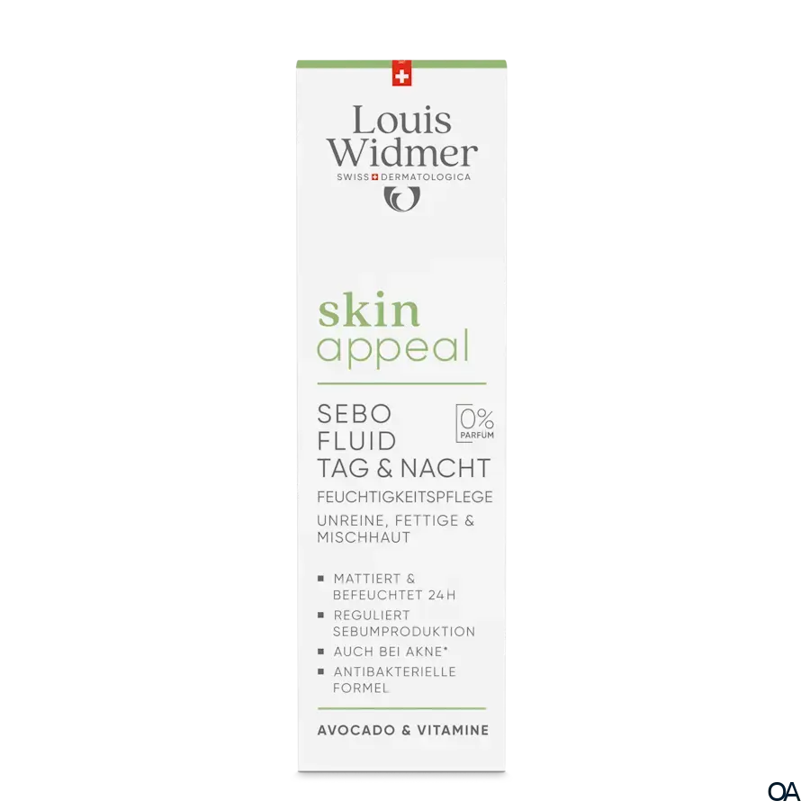 Louis Widmer skinappeal Sebo Fluid Tag & Nacht ohne Parfum